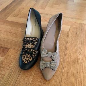 Two pair of trendy loafers